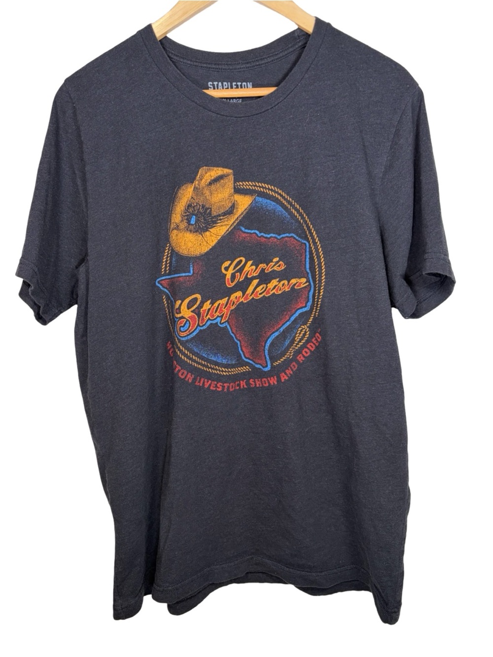 Chris Stapleton grey short sleeve branded t shirt XL